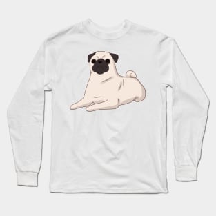 Pug sitting Long Sleeve T-Shirt